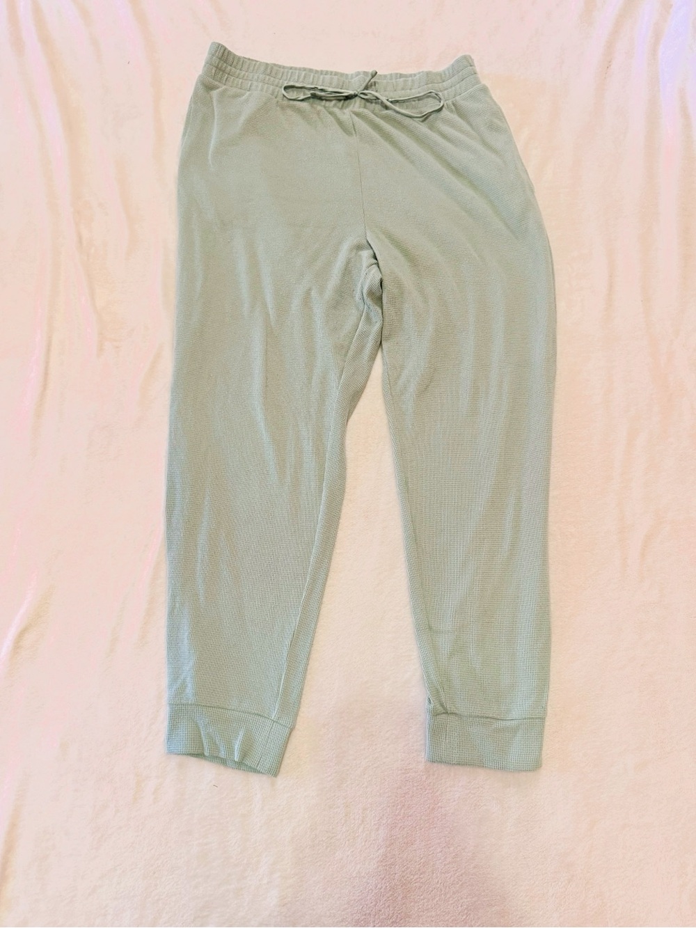 Victoria's Secret Mint Green Ribbed Ankle Joggers
